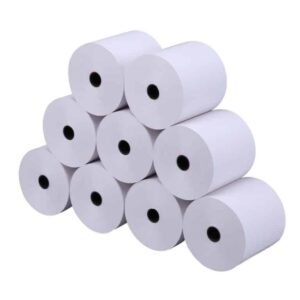 Papel térmico y etiquetas / Caja de 50 Rollos Papel Térmico de 80mmX80mm – Contómetros