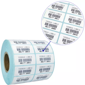 Papel térmico y etiquetas / Papel Etiquetas Térmico Directo – 1 rollo 30x20mm 2 colum – 2mil etiquet